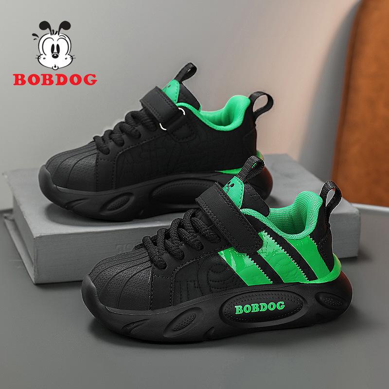 Bobodou Jungen Winterschuhe 2025 Baumwolle: Samtgefütterte, Warme Sportschalen-Schuhe für Mittelgroße & Große Kinder