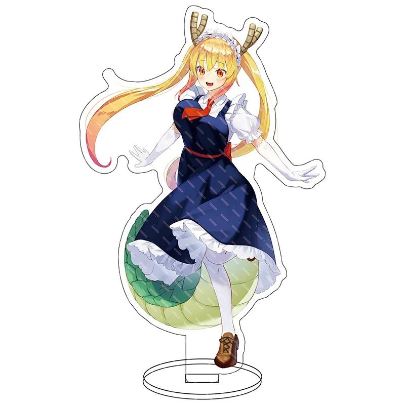 New Anime Acrylic Stand Model Kanna Kamui Tohru Action Figure Plate Holder Toys Gift