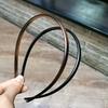 Women Classic Black Brown Plastic Headbands Thin Plain Matt Bright Color Hairbands Non-slip Hair Hoop For Daily Wear