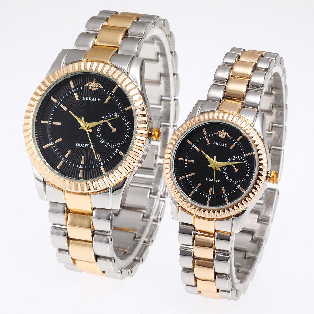 Women's & Men's Fashion Quartz Watch with Alloy Strap