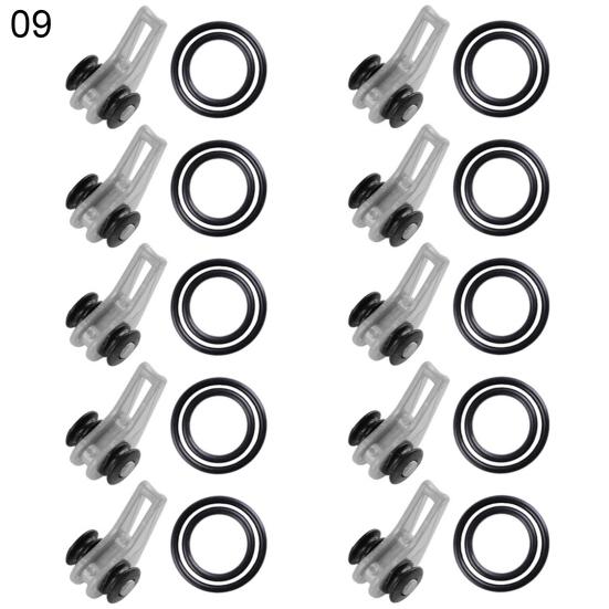 10Pcs Portable Fishing Rod Hooks Holder Lure Bait Hanger Device Gear Tackle