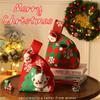 Mini Santa Claus Snowman Christmas Knit Bag Christmas Tree Reusable Christmas Gift Bags Knot Wrist Bags