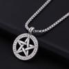 Fashion new products are on the shelves, featuring round hollow five-pointed star pattern universal necklace for men and women