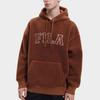 Fila Letter Print Hooded Sweatshirt Unisex Tops Khaki F11U339203F-DK
