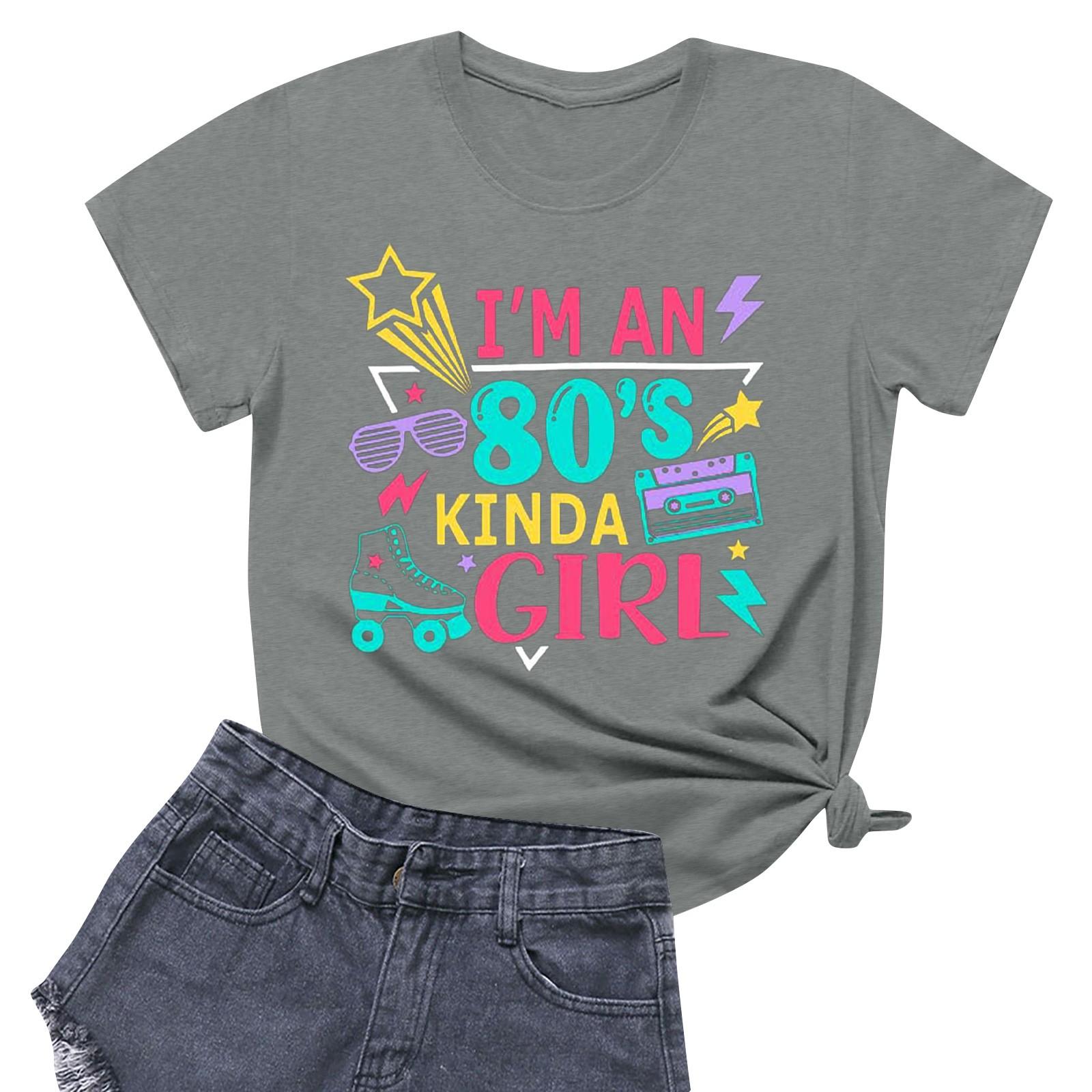 

Женская повседневная футболка с круглым вырезом и короткими рукавами с принтом S