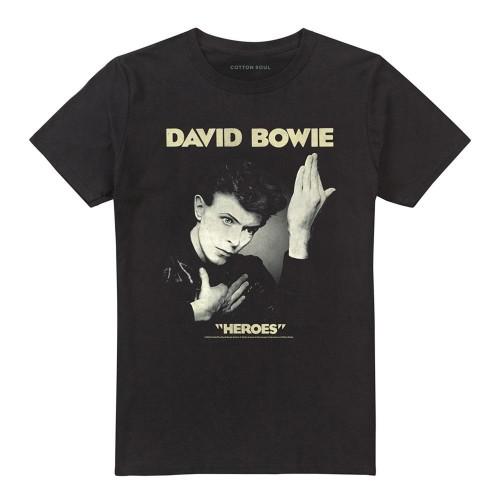 David Bowie Unisex Adult Heroes T-Shirt