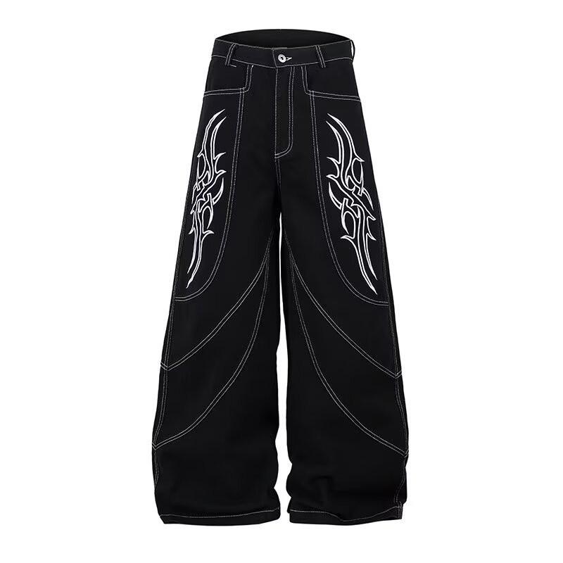 Mens Relaxed Fit Denim Jeans With