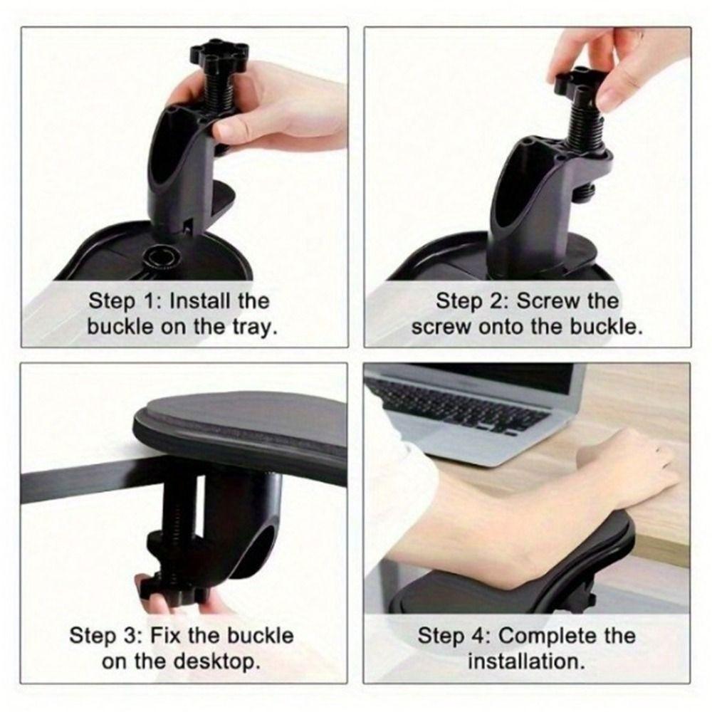 Adjustable Desk Hand Rest Extender 180 Degree Rotatable Arm Support Frame  Office Supplies