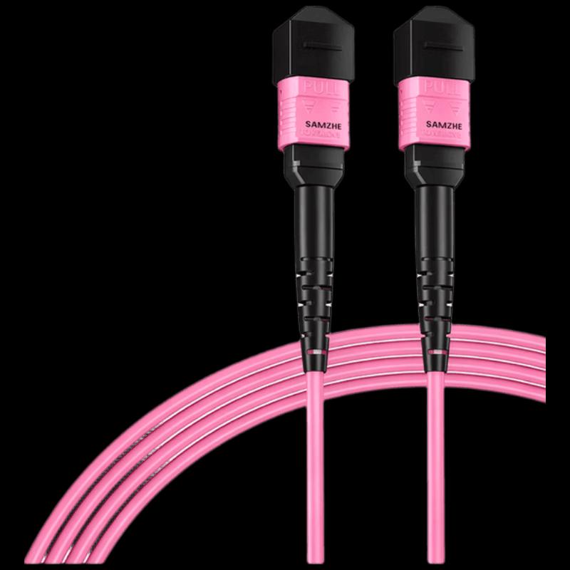 

SAMZHE 12-Core MPO OM4 Multimode Fiber Patch Cable