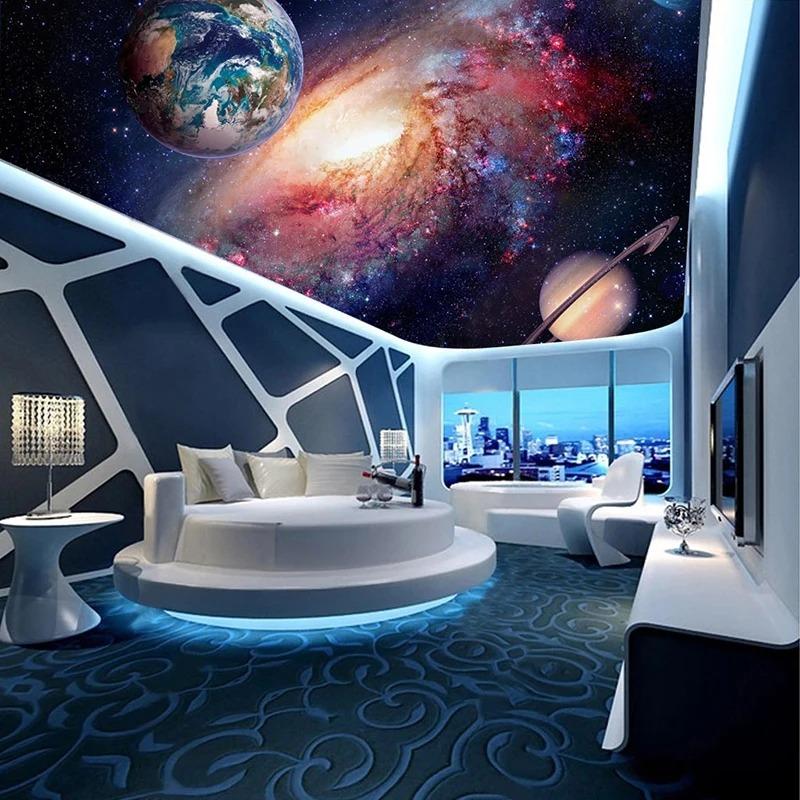 Fototapet Modern Cer înstelat Fototapet Zenith Sufragerie Hotel Dormitor Tapet Decor