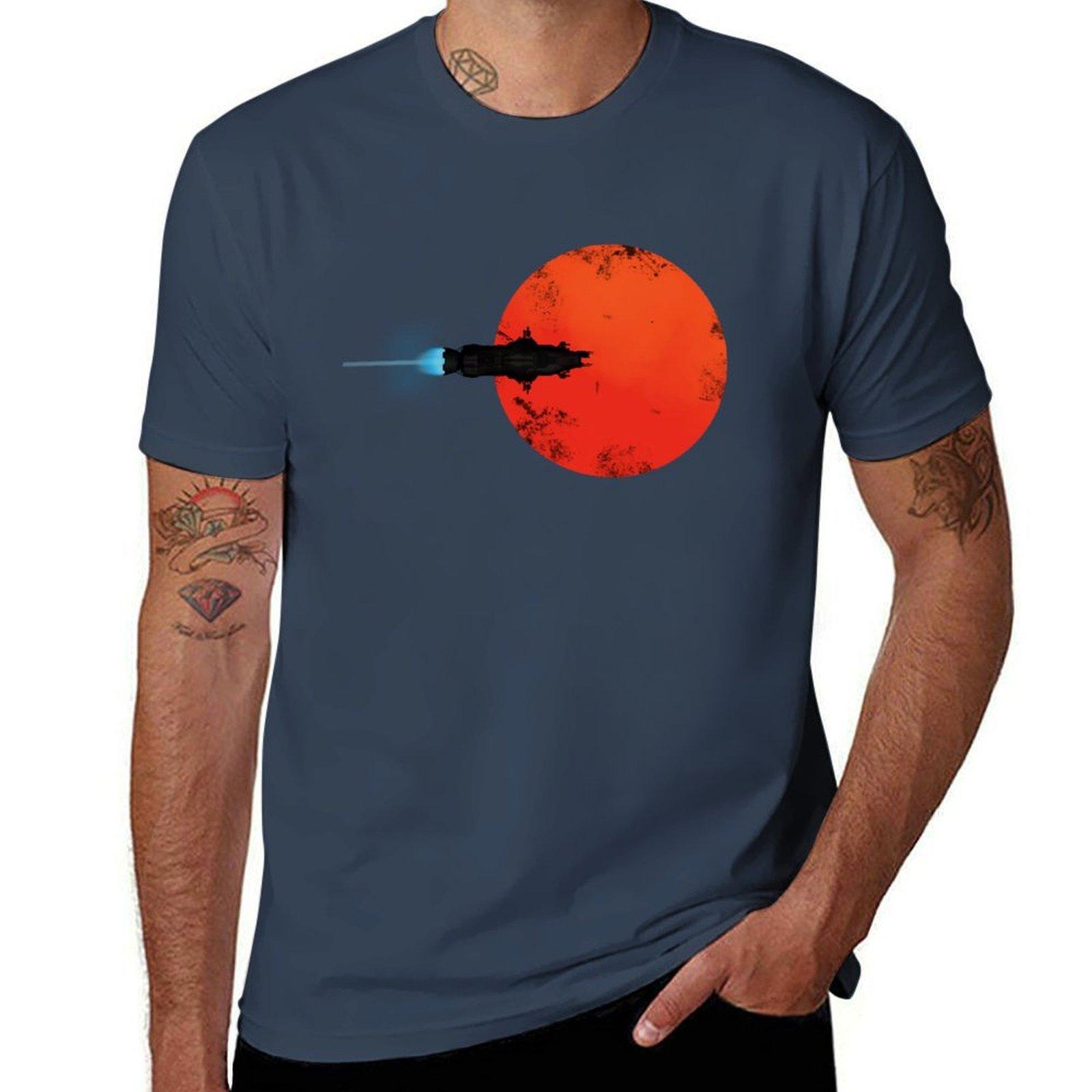 Rocinante Silhouette Poster TShirt Plus Size Solid Color TShirt S