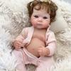 18 Inch Full Body Silicone Reborn Baby Girl Dolls Bettie Real Looking Newborn Doll Finished 3D Painted Skin with Visible Veins Doll Muñeca Bebe Reborn