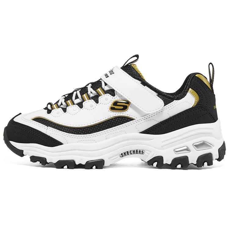 (GS) Skechers D lites Shoes White Black Kids 403825L-WBK EU 32