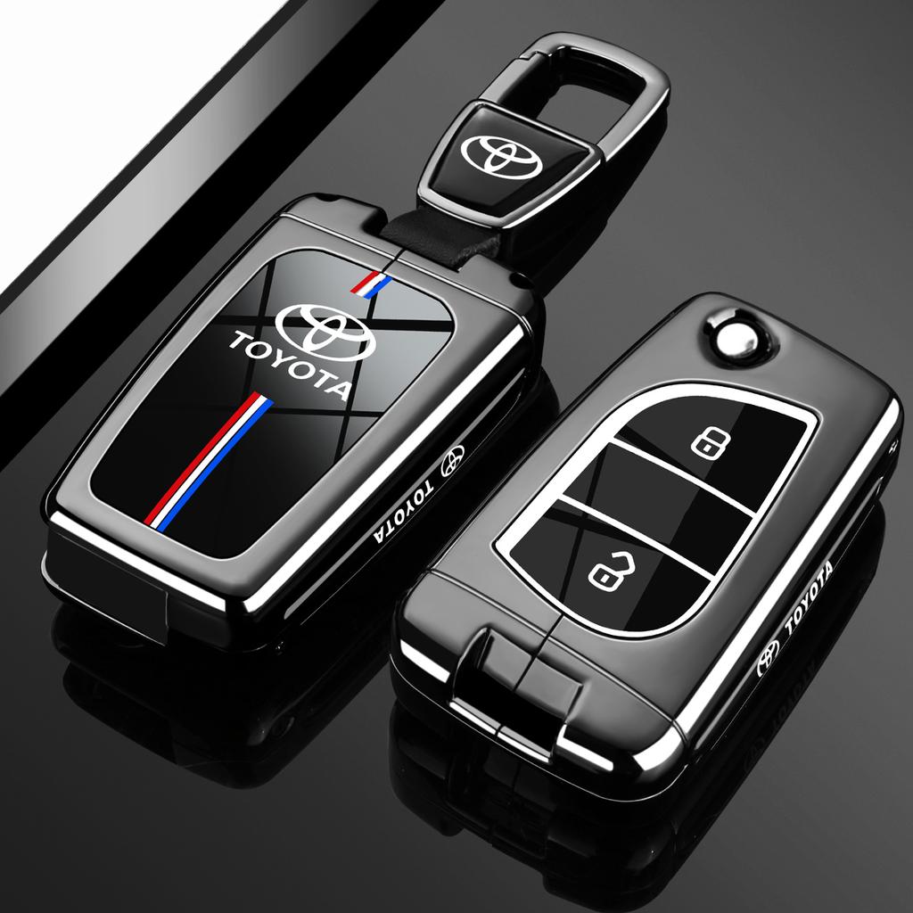 Transparent Car Key Fob Case Cover Black Key Case Shell Protector For Toyota For Sienna For Venza For Car Accessories