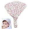 Baby flickor med blommiga prickiga huvuddukar i bomull Elastiskt pannband Bandana Hatt