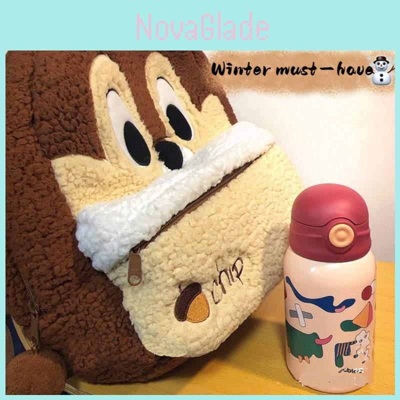 Cute Cartoon Plush Backpack With Large Capacity For Students And Daily Use
