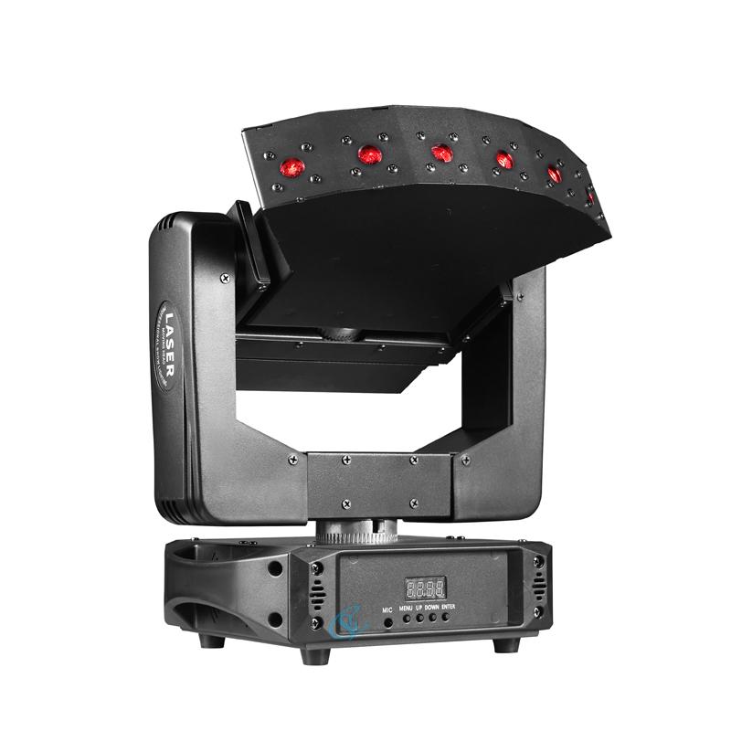 6 Eyes RGB Laser Moving Head Light Infinite Rotation Dmx512 Controller for Bar Club Wedding Party Stage