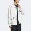 Adidas Originals SS22 Logo Cartoon Print Long Sleeve Sports Jacket Unisex Outerwear White HP0116