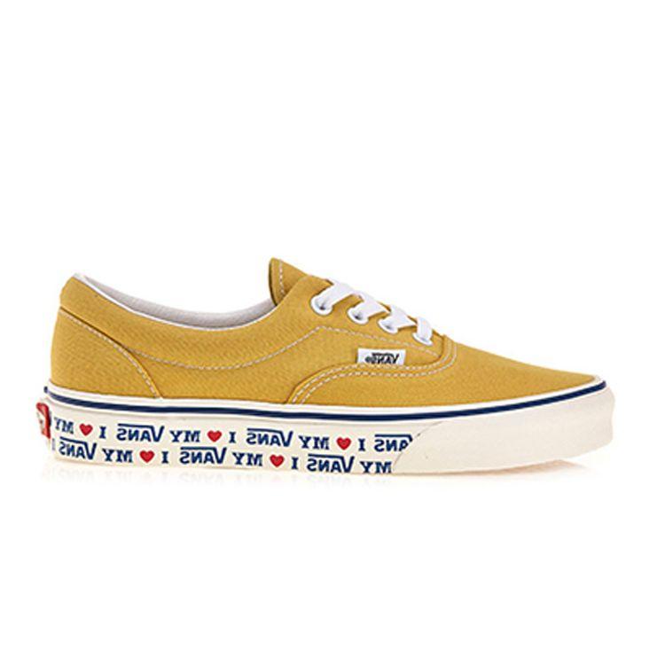 Vans Era I Love My  Low Top Skate Shoes Unisex Sneakers Yellow White VN0A38FRT9Q