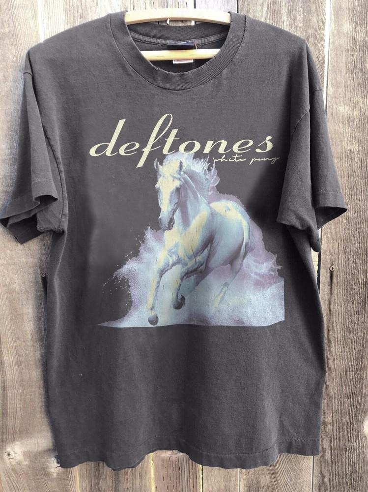 New Deftones White Pony Retro Rock Band Charcoal Unisex TShirt S5XL Unisex T-Shirt S