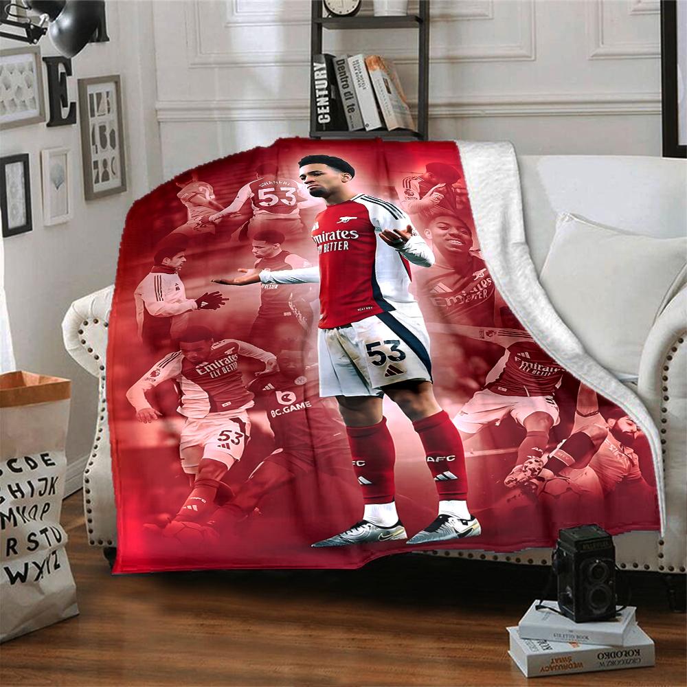 Arsenal Spieler Jubel Decken Flanell Bedruckt Atmungsaktiv Warm Überwurfdecke für Zuhause Büro Bettwäsche 0708a30