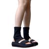 Thick-soled heightening and slimming elastic boots for women's 2025 summer new outer wear versatile one-pedal sleeve open-toe cool boots