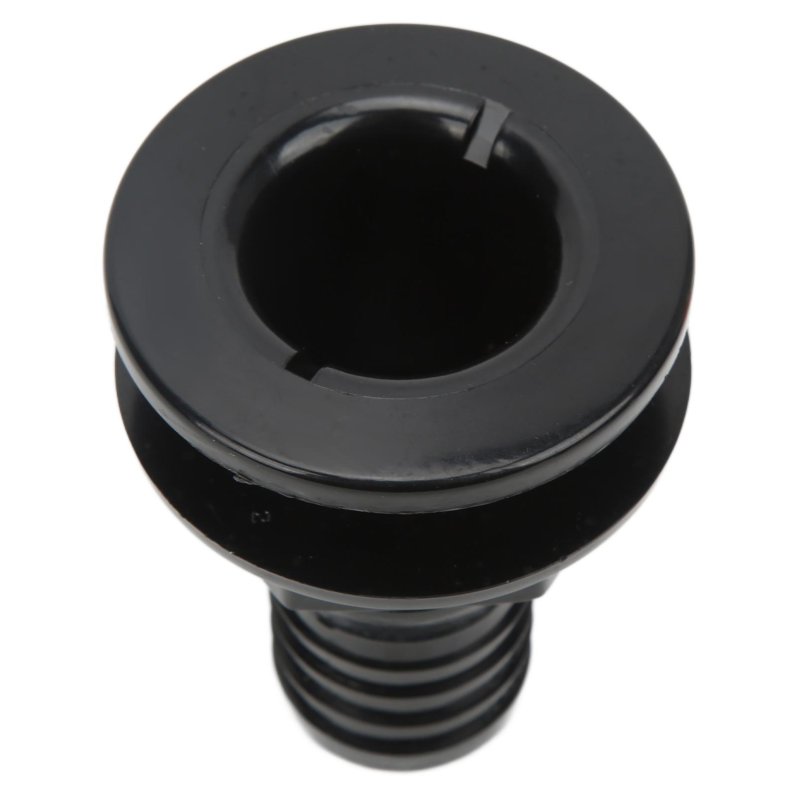 

1‑1/2in Thru Hull Fitting Straight ABS Hose Connector Accessory for Boats Marines Thru Hull Hose Connection Marine Accessories чорний