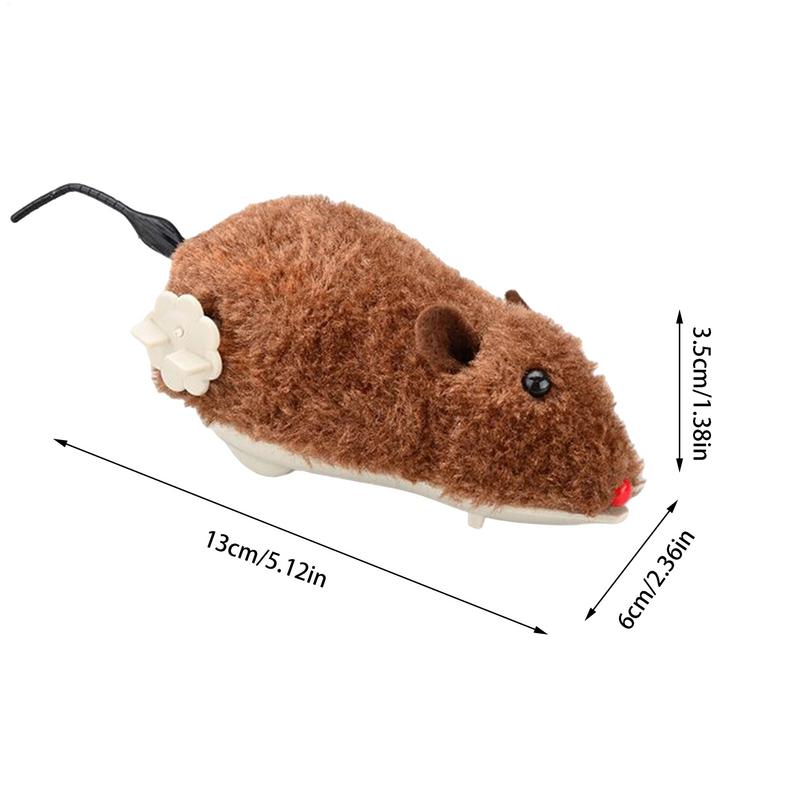 1Pc Funny Life Like Plush Mouses Running Rat Toy Moving Simulation Mice Plush Toys For Cats Dogs Tail Mouses Pets Kids
