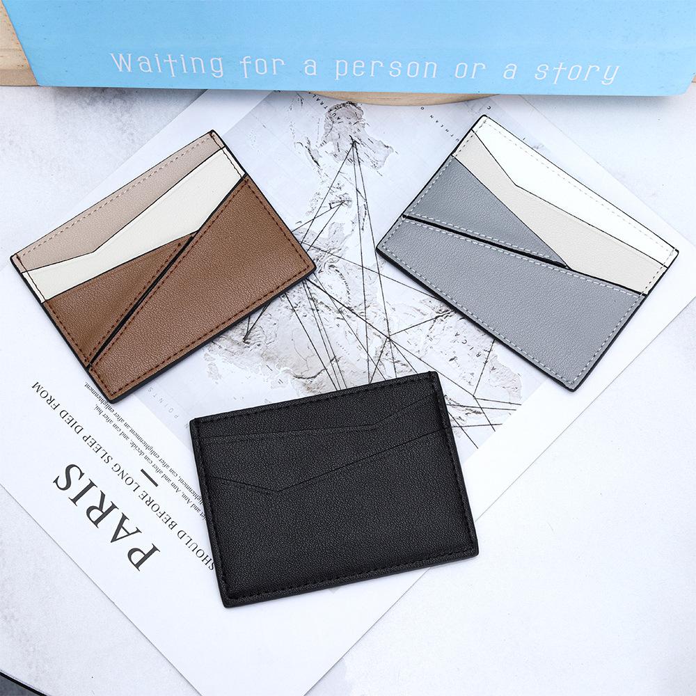 Credit Card Wallet Super Slim Card Holder Genuine Leather Wallet for Man and Women with 4 Card Slots and 1 Coin Pocket
