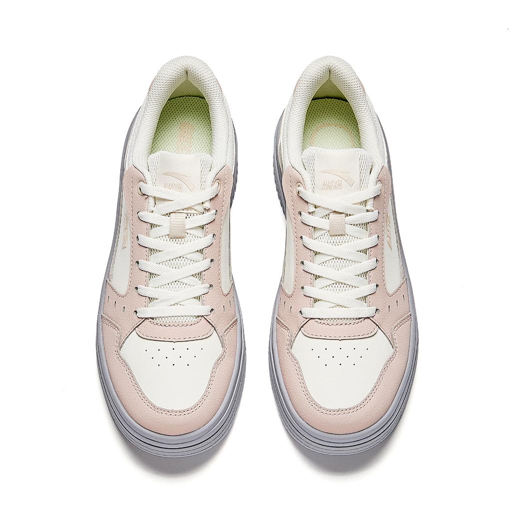 Anta Low Top Skateboard Shoes Women's White Gray 922618003-3
