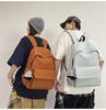 Mochila Leve de Grande Capacidade Unissex para Estudantes: Cor Sólida Simples, Cabe em Laptops, Perfeito para a Faculdade e o Ensino Médio.