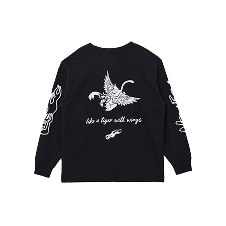 New Era Letter Cartoon Pattern Pullover Round Neck Sweatshirt Unisex Sweatshirt 13038773