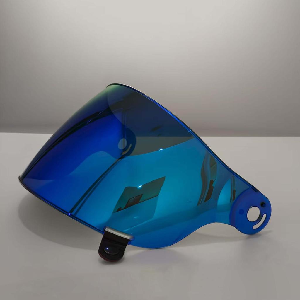 Fits BELL Retro Motorcycle Helmet Bullitt Flat Visor with Aurora Electroplating for Day and Night Use.