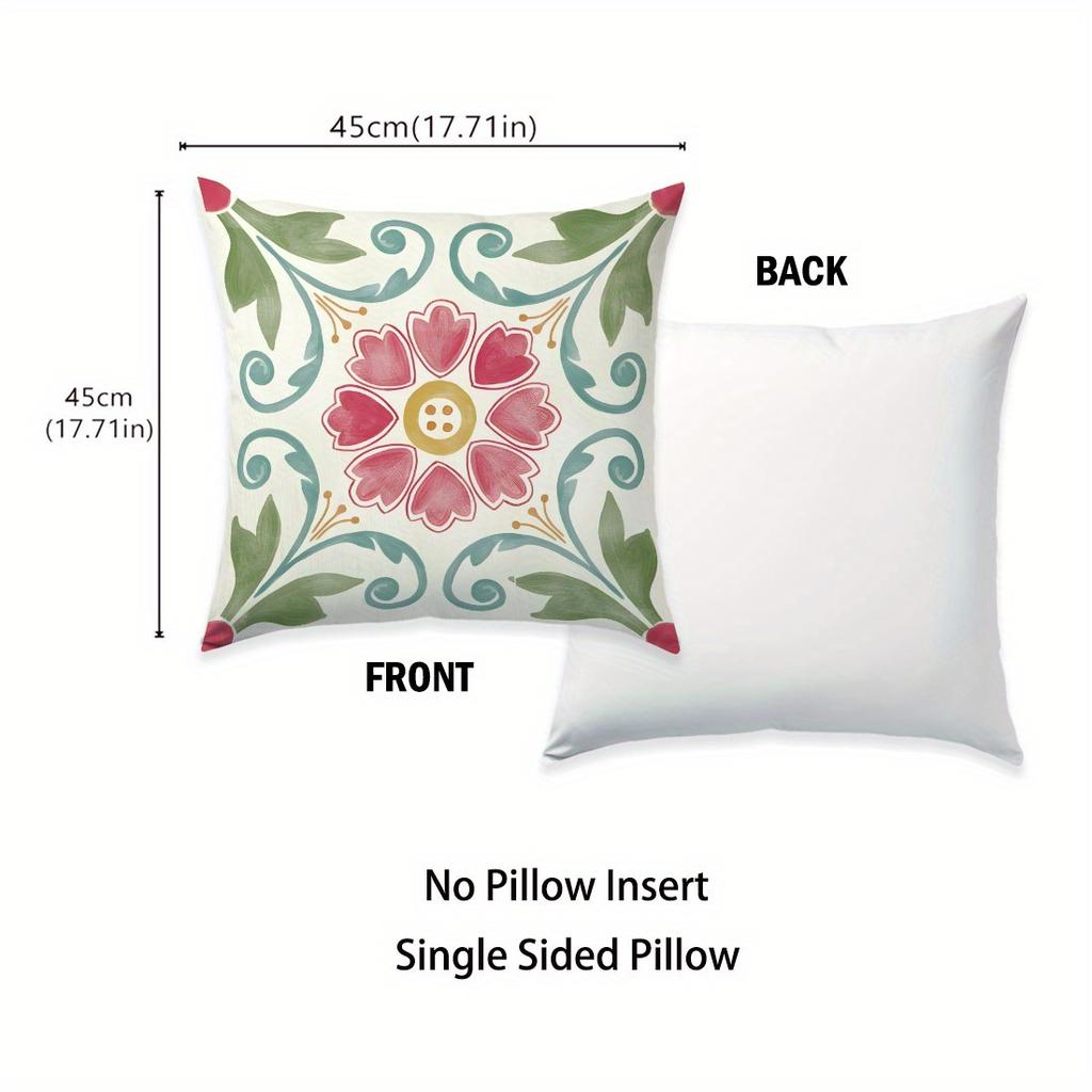 Copricuscini Estivi con Motivo Bohemien ad Acquerello Copricuscini Decorativi Comfort per la Casa Soggiorno Camera da Letto Divano Arredamento per la Casa Arte