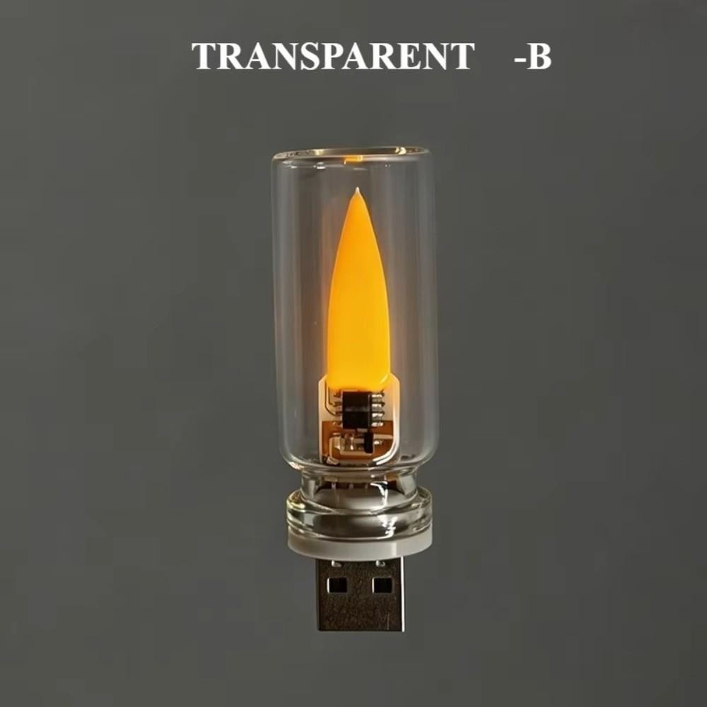 Flickering Flame LED Flame Lamp Warm Light USB Atmosphere Light  Home Room Decor