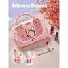 Kids Cosmetic Set Girl Toys Little Princess Makeup Box Painting Special Shoulder Bag Washable Pretend Play With Mirror Plaything