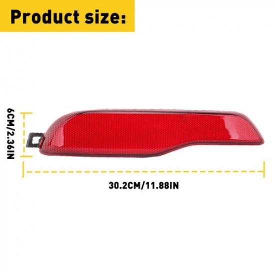 For 2014-2018 Jeep Cherokee Left Driver Side Rear Bumper Reflector Light Case