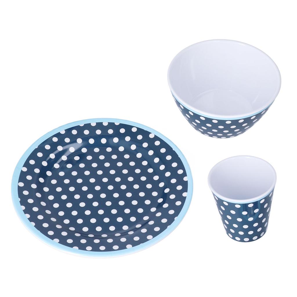 3 Piece Set of Salad Tableware Fruit Snack Plate Bowl and Cup Set Salad Tableware