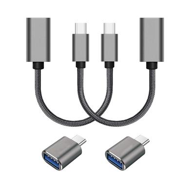 Aluminium OTG Type C To USB 3.0 Cable Adapter OTG Data Converter Cable USB C Male To USB 3.0 Female Cable for iPhone Samsung