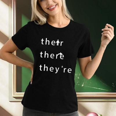 Womens English Teacher Shirts Teaching TShirt Grammar Teacher Life Tee Tops Women Summer Clothes Letter Print Tees