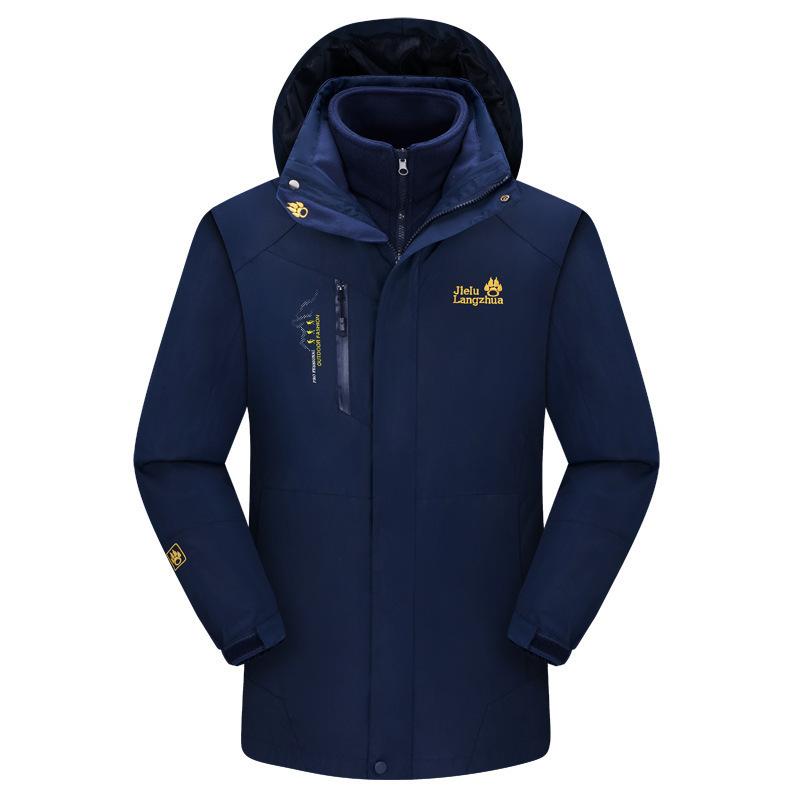 Men's 3-in-1 Winter Coats Snow Ski Jacket Waterproof Windproof Fleece Lined Winter Jacket Parka