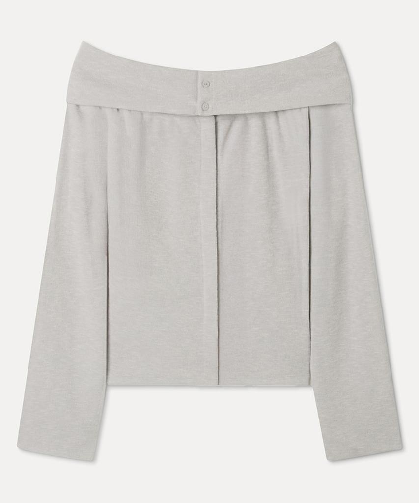 MIXXO Off-Shoulder Long Sleeve T-Shirt_Miwlwg129A