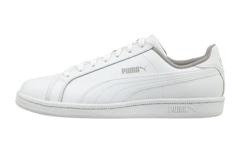 Puma Smash Fun Leather Jr  Triple White  36