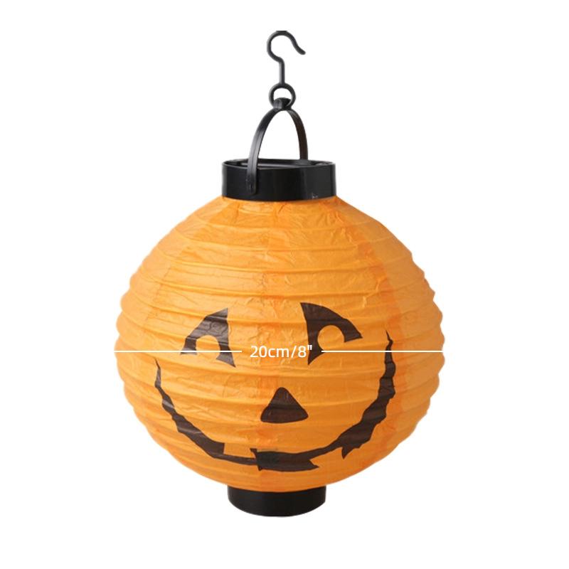 Halloween Lantern Festival Haunted House Site Layout Props Hand Lights Hanging Light Pumpkin Paper Lantern Pendants