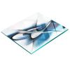 Glass Kitchen Cutting Board With Abstract Background Graphics 60X52 Cm