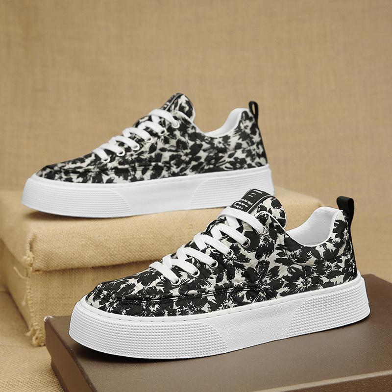 22 summer printed breathable board shoes platform cloth casual hip-hop shoes