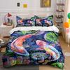 Colorful Koi Fish Pattern. Bedding Sets Duvet Cover Sets Duvet Covers Pillowcases(1 * Duvet Cover 2 * Pillowcases, Without Duvet Insert)
