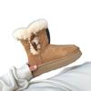 Wear thick-soled snow boots outside, women's medium tube 2025 new winter new products, piled, thickened and lightweight fur integrated cotton shoes