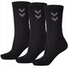 Hummel Unisex 3-Pack Terry Sports Socks Set Black 41/45