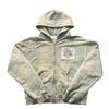 Felpa con cappuccio e zip oversize con stampa Vestibilità ampia Manica lunga Top Streetwear Uomo